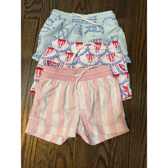 The Beaufort Bonnet Company Toddler Boy Swim Trunks 18-24 Months Bundle Of 3